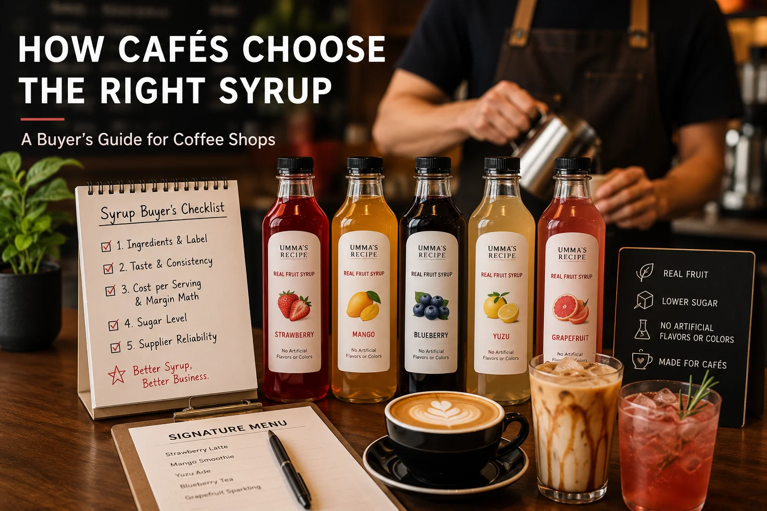 How Cafés Choose the Right Syrup: A Buyer's Guide for Coffee Shops