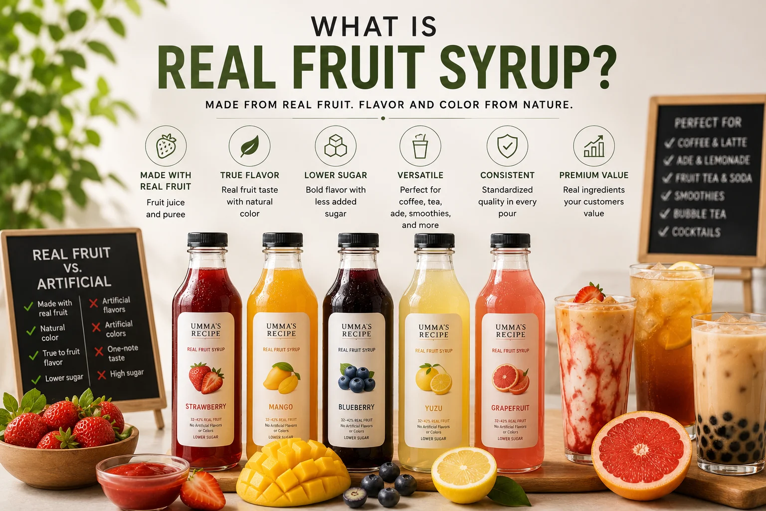 What Is Real Fruit Syrup? A Simple Guide for Beverage Professionals