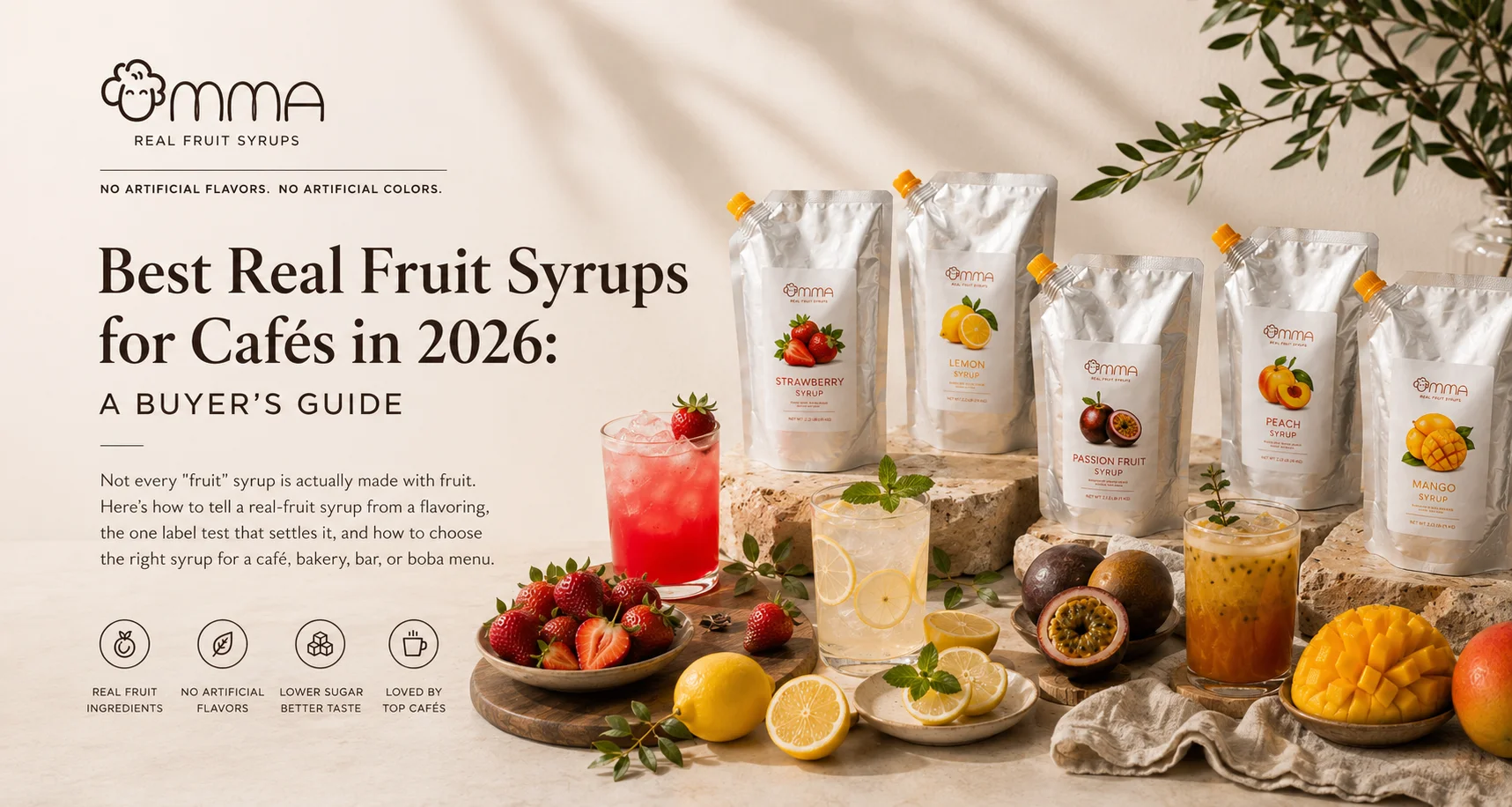 Best Real Fruit Syrups for Cafés in 2026: A Buyer's Guide