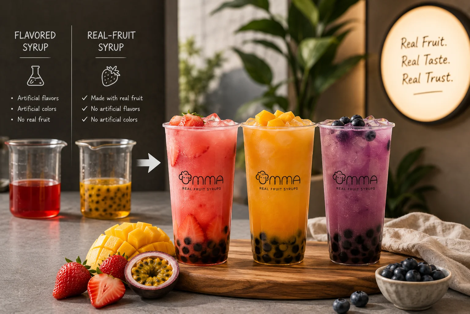 Real Fruit Syrup for Bubble Tea: Building a Boba Menu Customers Trust
