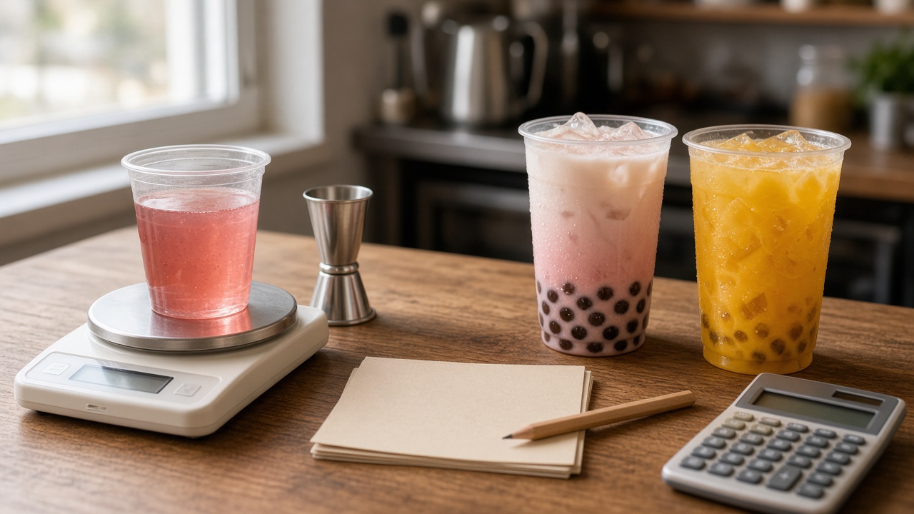 Fruit Syrup Cost per Cup: A Worksheet for Coffee and Boba Shops