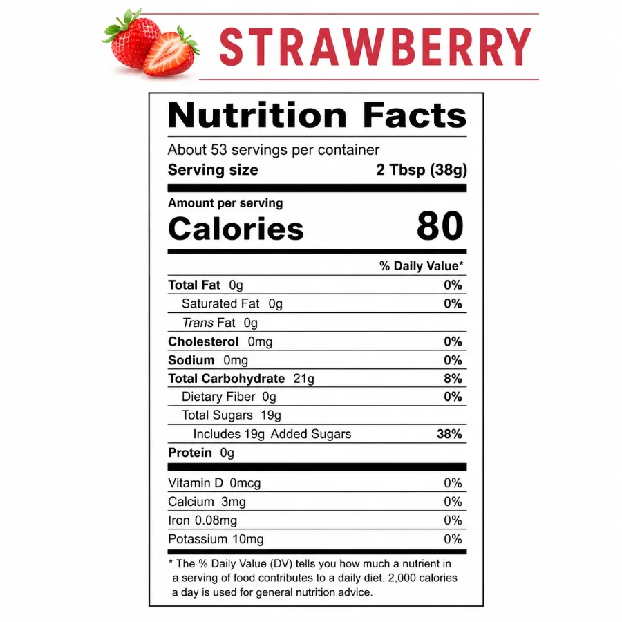 Strawberry Syrup real-fruit syrup