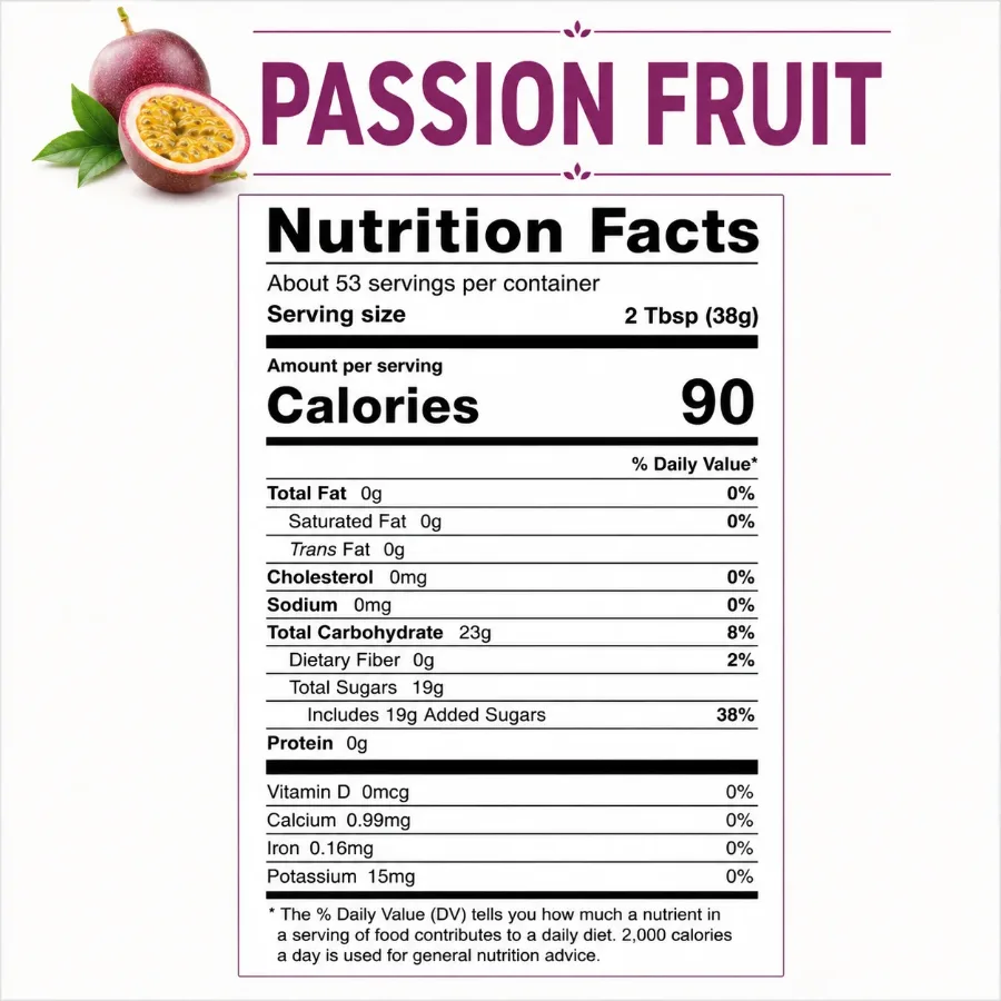 Passion Fruit Syrup real-fruit syrup