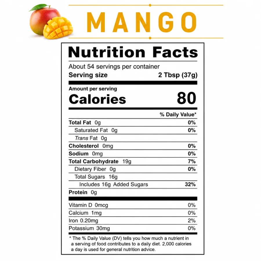 Mango Syrup real-fruit syrup