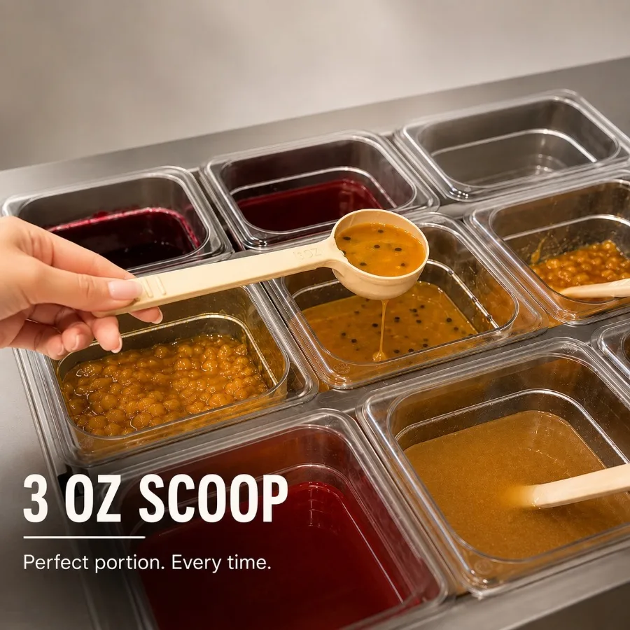 3oz Scoop real-fruit syrup