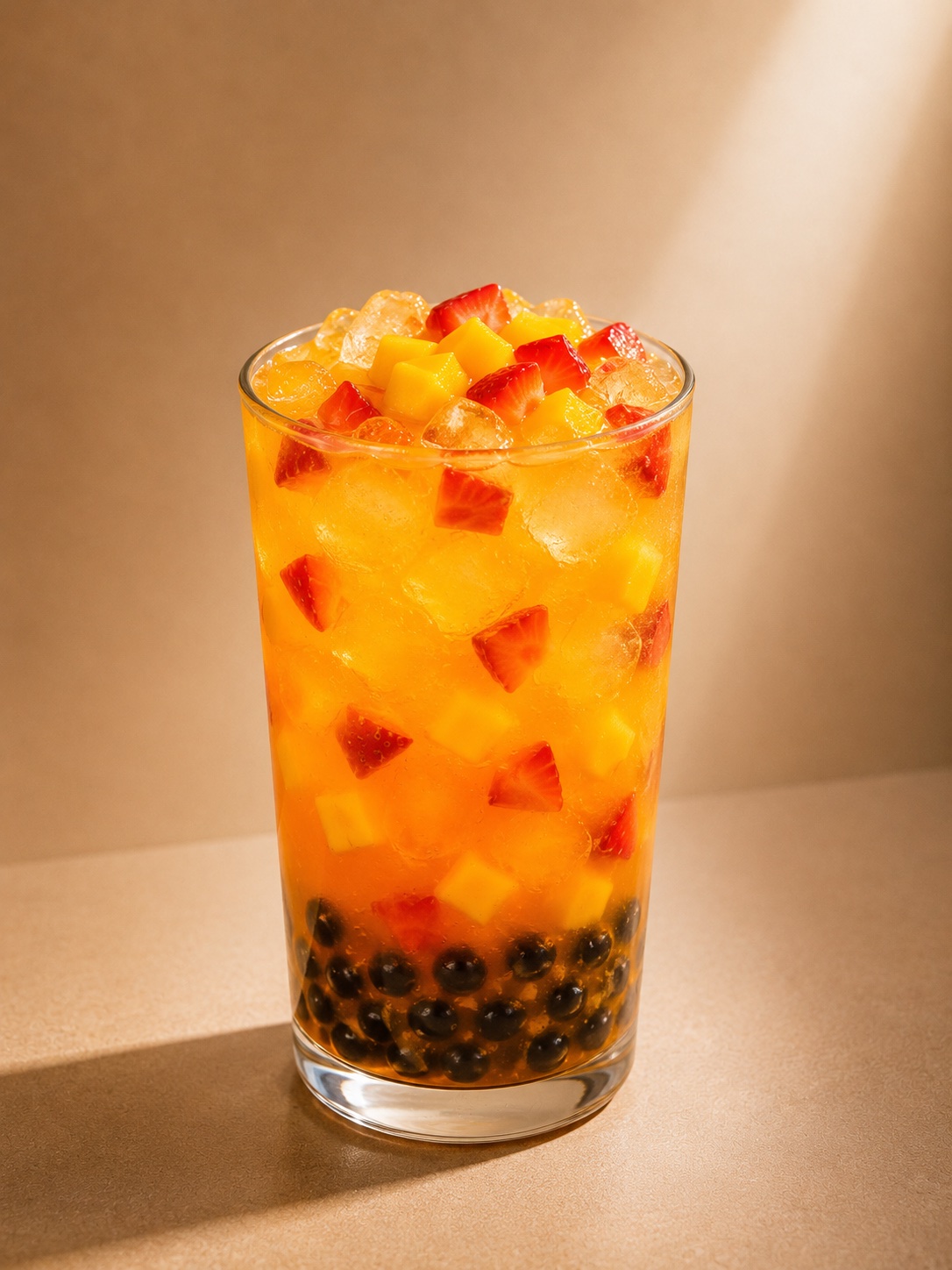Strawberry Mango Bubble Tea